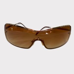 Steve Madden 90s Y2K Vintage Style Trendy Shield Sunglasses